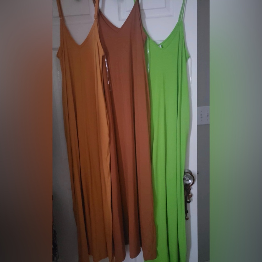 Set of Three Sleeveless Maxi Dresses